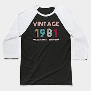 Vintage 1981 Original Parts. Some Ware Baseball T-Shirt